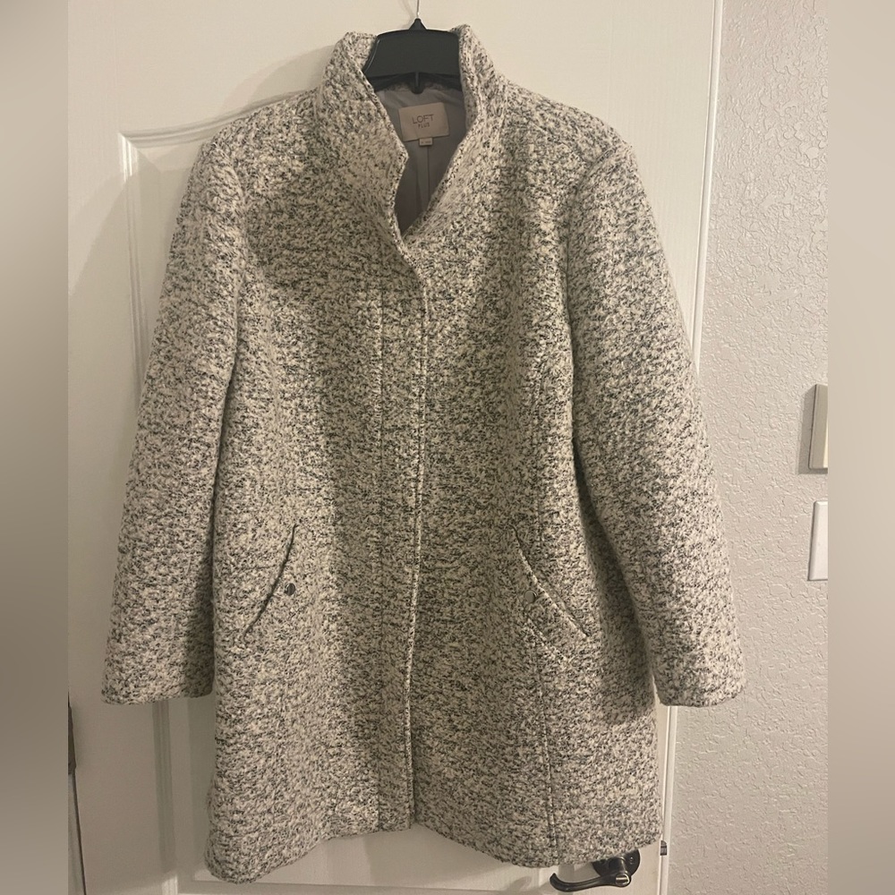 Loft Plus funnel neck coat